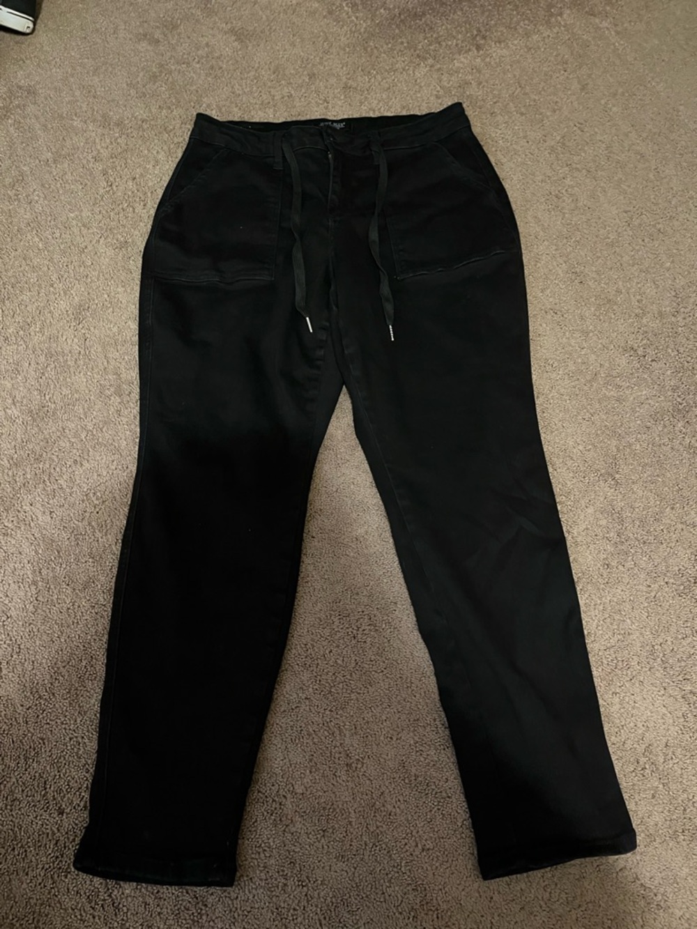 Carmen Double Cuff Joggers in Black Judy Blues size 16W